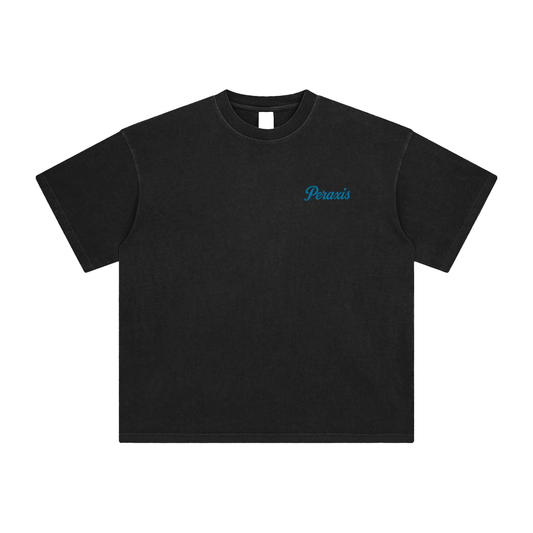 PERAXIS Enzyme Washed T-Shirt - D01 - Blue