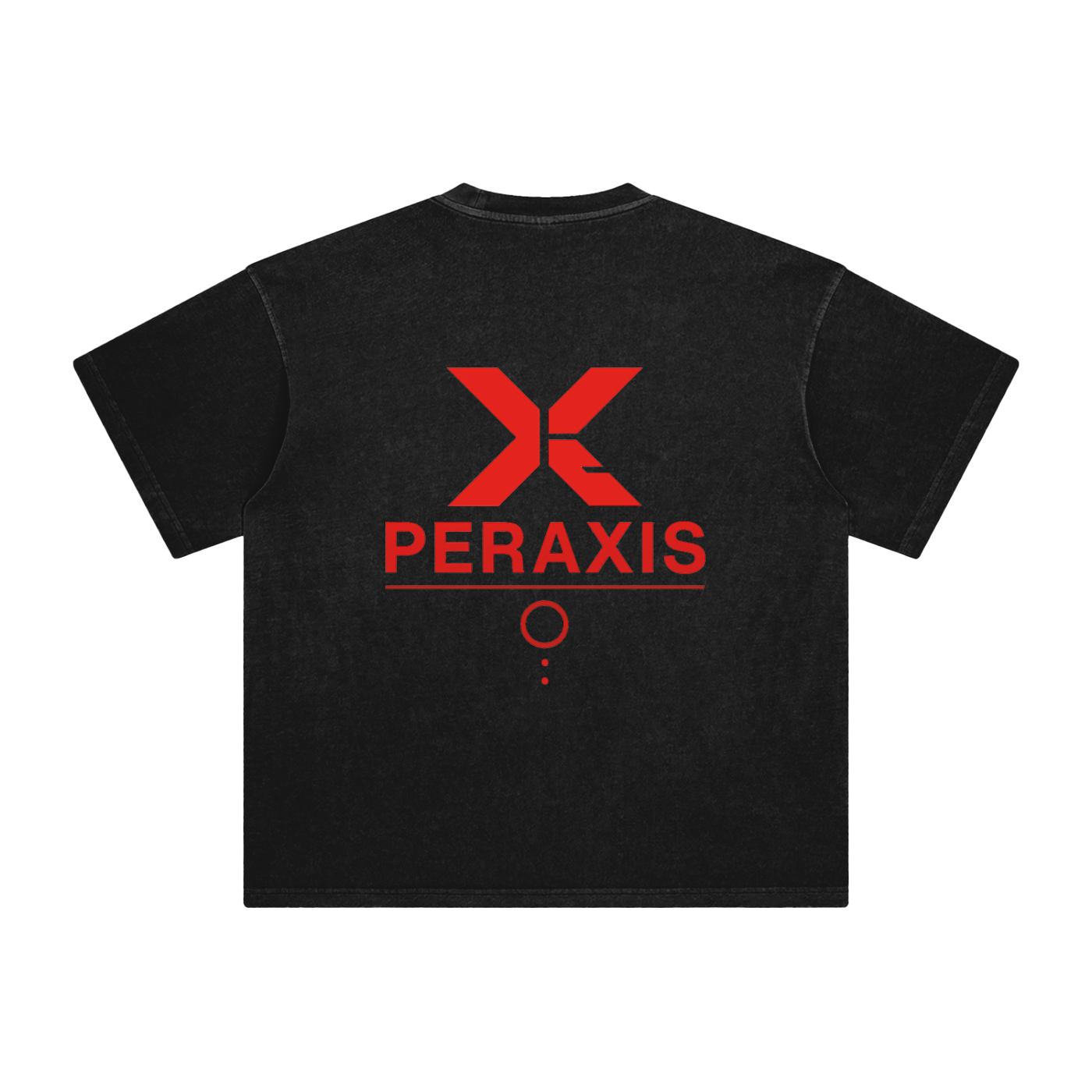 PERAXIS Enzyme Washed T-Shirt - D01 - Red