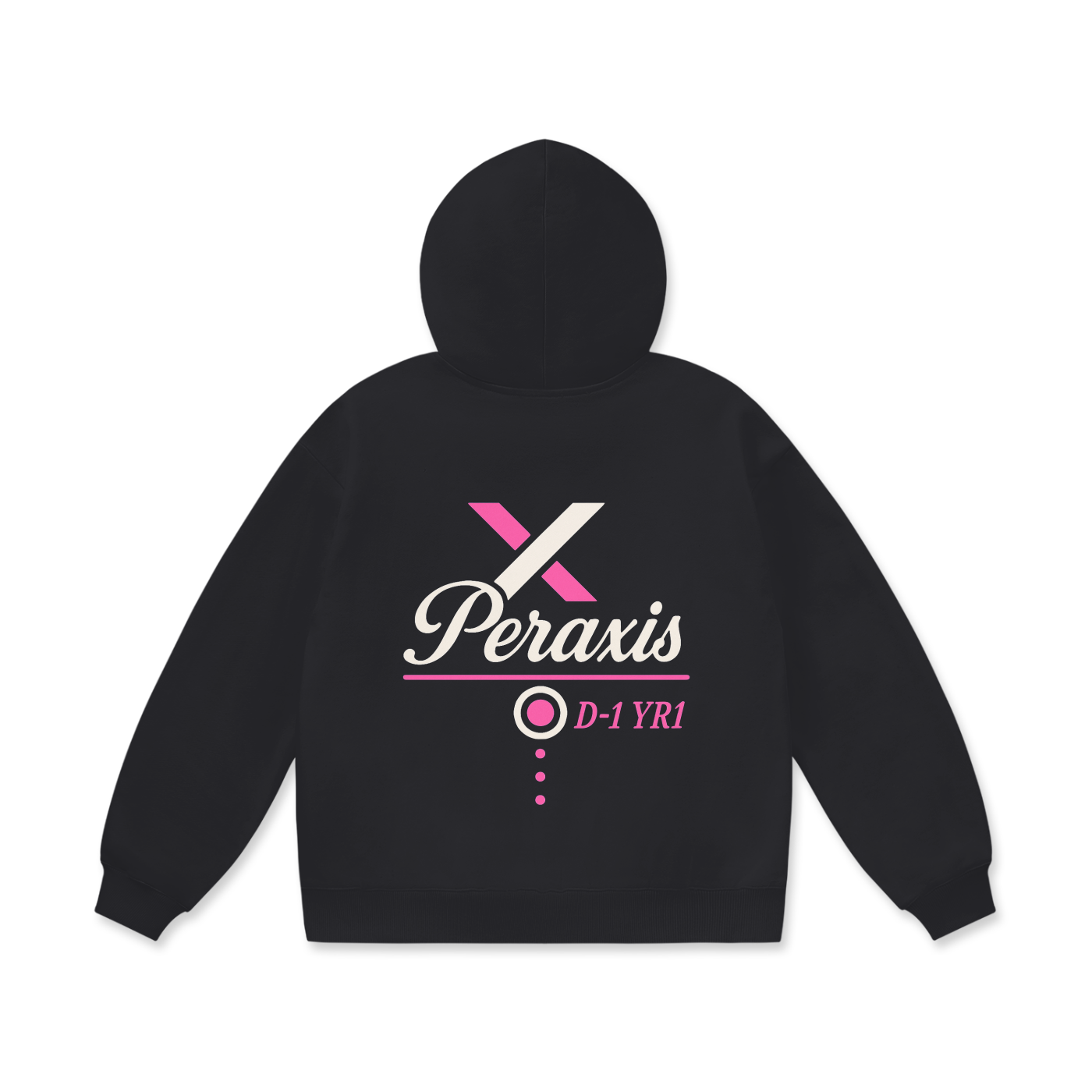 PERAXIS Heavyweight Fleece Hoodie - D01 - Pink/Black