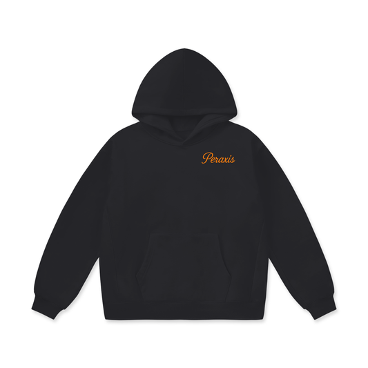 PERAXIS Heavyweight Fleece Hoodie - D01 - Orange/Black