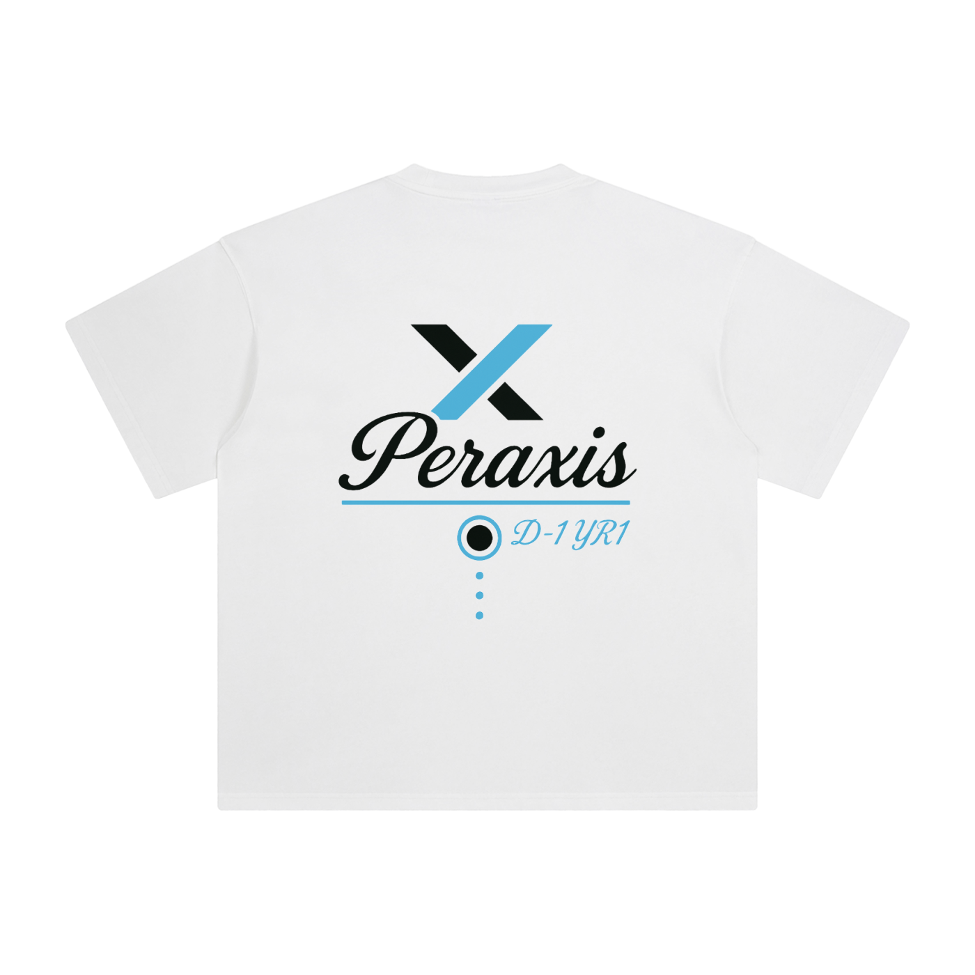 PERAXIS Enzyme Washed T-Shirt - D01 -Blue