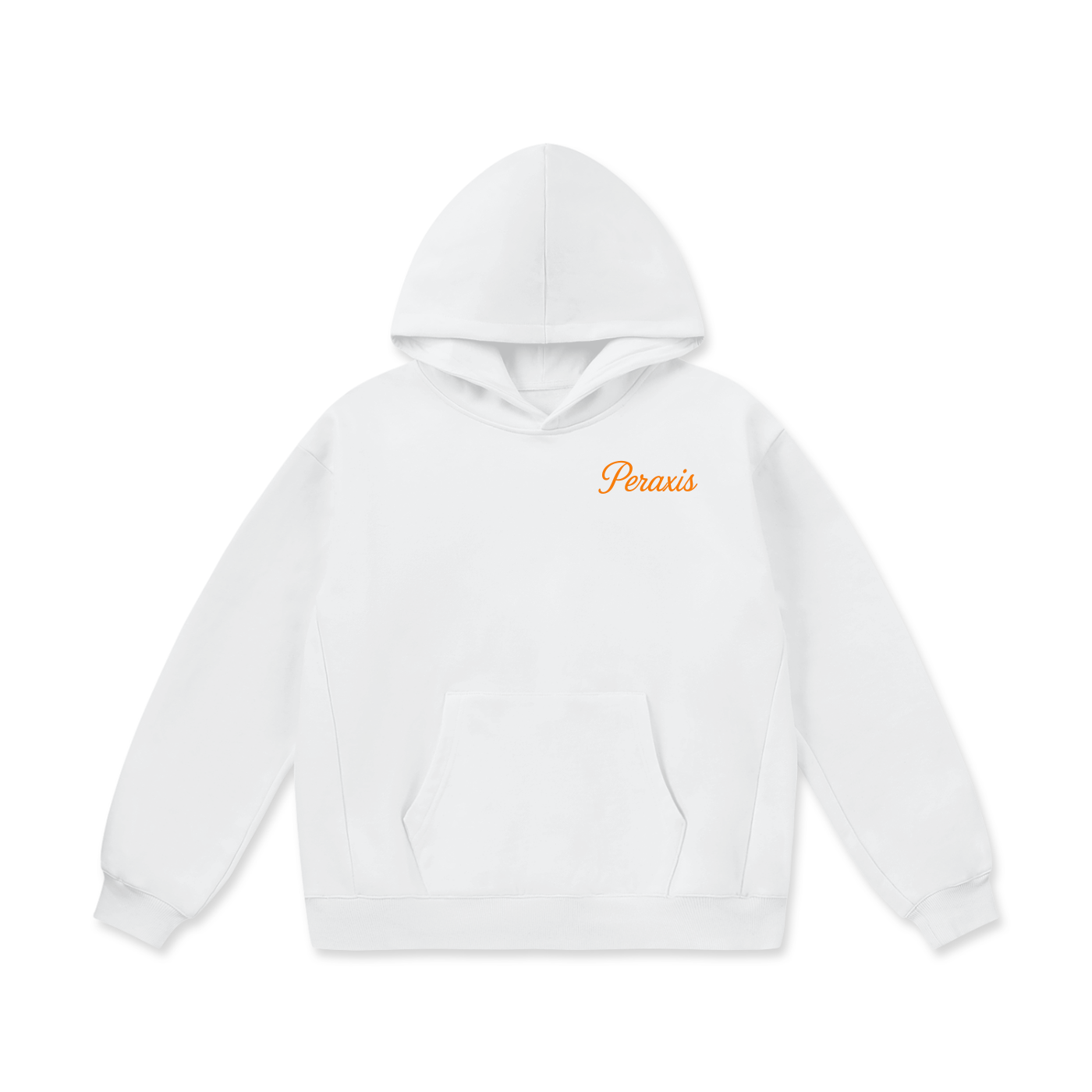 PERAXIS Heavyweight Fleece Hoodie - D01 - Orange/white