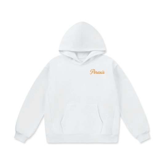 PERAXIS Heavyweight Fleece Hoodie - D01 - Orange/white