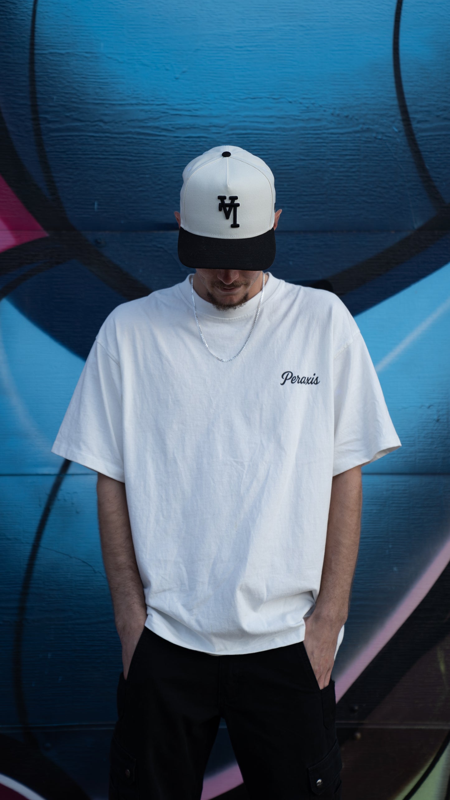 PERAXIS Enzyme Washed T-Shirt - D01 -Blue