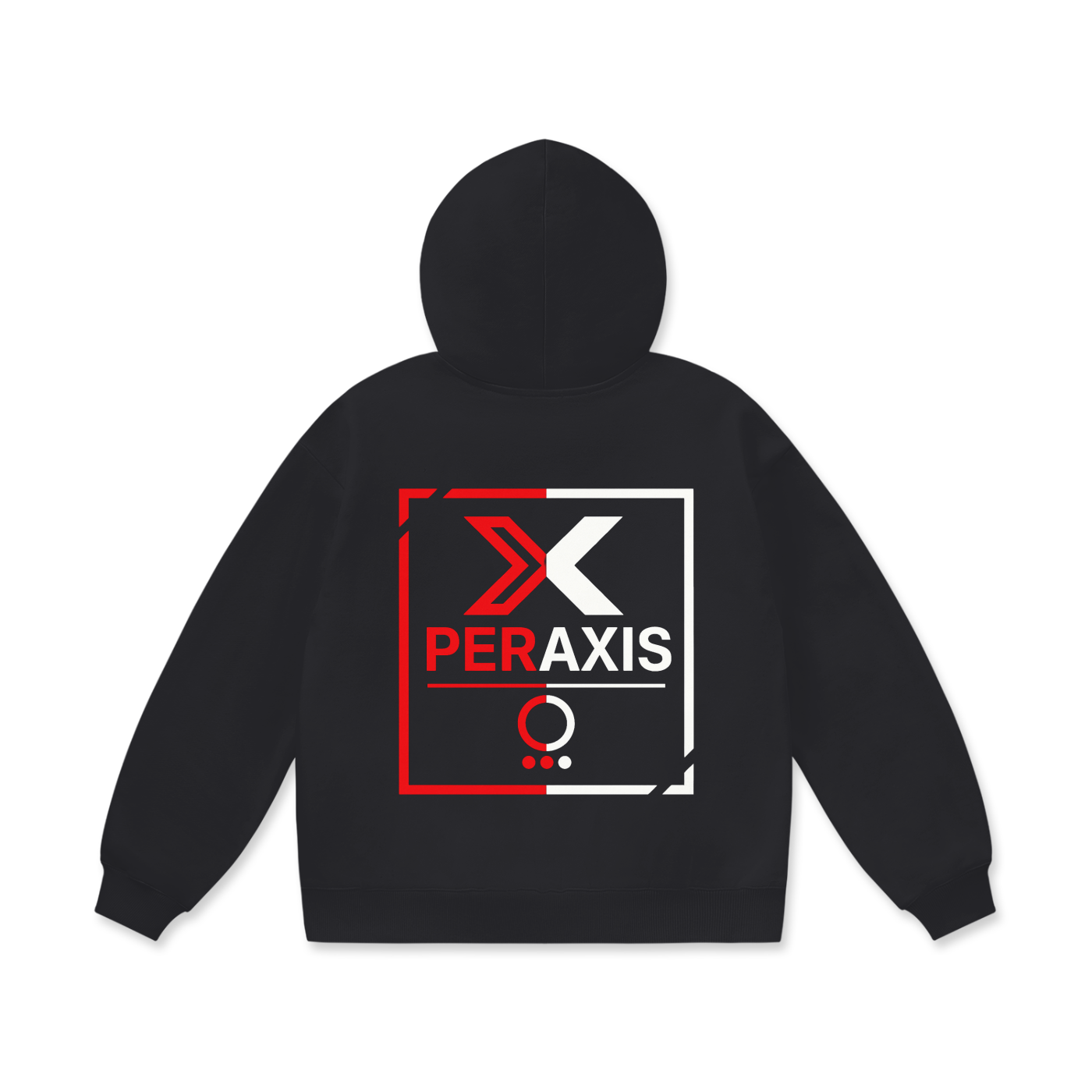 PERAXIS Heavyweight Fleece Hoodie - D01 - Red/White