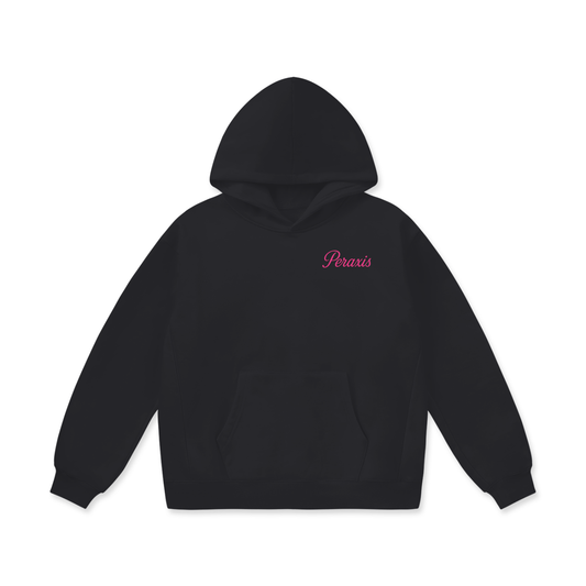 PERAXIS Heavyweight Fleece Hoodie - D01 - Pink/Black