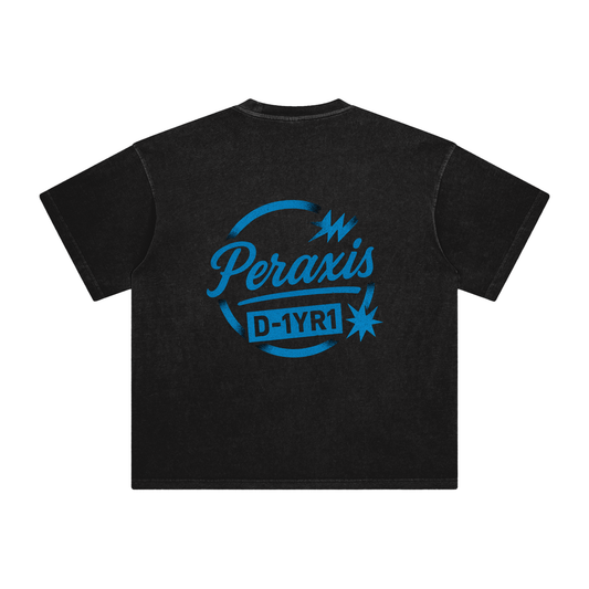 PERAXIS Enzyme Washed T-Shirt - D01 - Blue