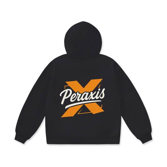 PERAXIS Heavyweight Fleece Hoodie - D01 - Orange/Black