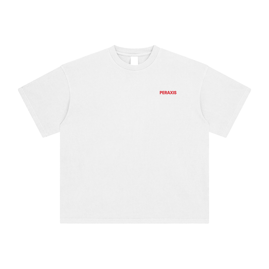 PERAXIS Enzyme Washed T-Shirt - D01 - Red